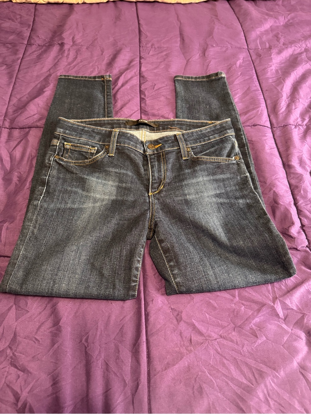 Joe's Jeans Skinny Jeans - Dark Blue Denim